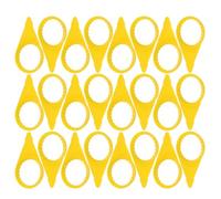 ibasenice 100pcs Wheel Lug Nut Indicators for Semi Trucks and Cars Bright Visual Alert for Loose Nuts Plastic Covers for Wheel Maintenance and Safety Monitoring