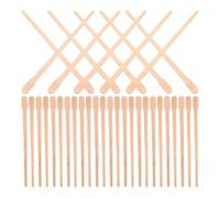 ibasenice 100pcs Wooden Waxing Sticks Single Use Body Wax Stick Hair Removal Spatulas Khaki Irregular Shape Convenient to Use for Sensitive Small Areas