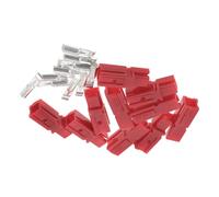 ibasenice 10pcs 30a High Current Connector Plug for Electric Forklift Battery Quick Connect Adapter with Protective Housing, Modular Power Connector for Automotive and Golf Cart Terminals