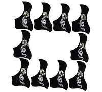 ibasenice 10pcs Acoustic Guitar Pickguard Scratch Plate Dragon Patterns Folk Guitar Accessory