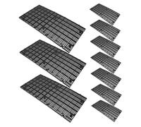 ibasenice 10PCS Aquarium Mesh Divider Panels Plastic Grid for Fish Tank Separation Adjustable Breeding Partition with Filtration Function Egg Crate Design for Cleaner Water and Fry