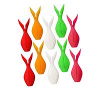 ibasenice 10Pcs Artificial Fishing Lures Multi Colored Soft Baits for Bass Trout Lightweight Portable Fishing Equipment High Elasticity Tpr Material for Lakes Rivers