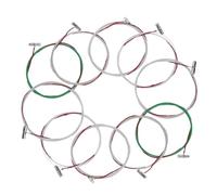 ibasenice 10pcs B-type Metal Guzheng Strings 6-10th String Replacement Set Professional Guzheng Wire Accessories for Chinese Instruments Multi-use Parts