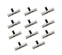 ibasenice 10pcs Bk Slide Potentiometer Variable Resistor Potentiometer Knob Mono Ohm