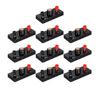 ibasenice 10pcs Black Plastic and Brass Screw Lamp Holders with Binding Post, Physics Experiment Light Bulb Socket for School Teaching Instruments and Electricity Principles Demonstration