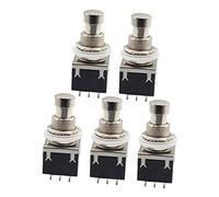 ibasenice 10pcs Bypass Footswitch for Electric Guitar Effects Pedals Metal Button for and Signal Clarity
