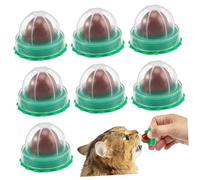 ibasenice 10Pcs Cat Snacks Candy Catnip Lollipops for Cats - Healthy Treats Licking Balls and Flavored Delights
