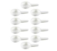 ibasenice 10pcs Ceramic Spoon Candle Holder Tealight Candle Spoon with Heat-resistant Design for Home Decoration and Study, Sturdy Ceramic Craft with Holding Tower Incense Feature