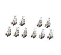 ibasenice 10pcs Distortion Pedal Guitar Effects Pedal Petal Button Pin Foot Button Metal Contact Long-life Stable Quality for Music Application