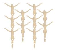ibasenice 10pcs DIY Jesus Crosses Crucifix Decoration Set for Religious Home Decor with Beige Plastic Material, Resists Fading, for Home Altars and Christian Craft Projects