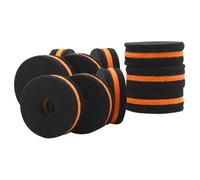 ibasenice 10pcs Drum Felt Pads Cymbal Felt Pads Black and Gold Two-tone Drum Set Accessories for Kit Cymbal Protection and Noise Reduction