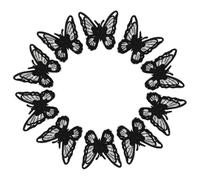 ibasenice 10pcs Embroidery Cloth Patches Butterflies Sew-on Fabric Appliques for Patching Small Holes, Creative and Beautiful Design Suitable for Decorating Party Dress and DIY Clothes
