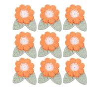 ibasenice 10pcs Flower Patch Clothes Applique DIY Flower Patches Cloth Material Beautiful Bright-Colored Outlook Cover Holes Personalize Clothing for DIY