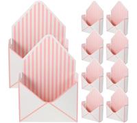 ibasenice 10pcs Flower Wrapping Box Envelope Shape Case Paper Flower Case with Unique Corner Design Practical Use for Wedding Day Birthday Simple Elegant Appearance