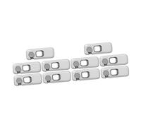 ibasenice 10pcs Folio Safety Locks Self-Adhesive Refrigerator Locks for Boys and Girls Pinch Protection for Kitchen Cupboard Boy Girl Safety