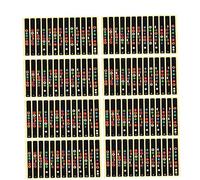 ibasenice 10pcs Guitar Fretboard Stickers Easy Install Note Decals for Acoustic Electric Guitars Durable Black Fingerboard Labels for Learning Chords and Scales