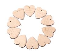 ibasenice 10pcs Heart Shape Guitar Plectrum Maple Wood Picks Comfortable Grip for Acoustic and Ukulele Guitars