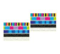 ibasenice 10pcs Jooleer Kalimba Piano Key Sticker Uv Removable Decorative Notes for Beginner Learning
