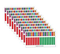 ibasenice 10pcs Kalimba Sticker Notes for Beginner Thumbs Piano Practice Decorative Key Piano Stickers