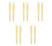 ibasenice 10Pcs Large Trumpet-Shaped Ear Aromatherapy Candles with Stopper Light Yellow Scent Practical Horn Ear Cleaners for Wax Removal Tinnitus Relief Sleep Improvement and Relaxation