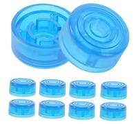 ibasenice 10pcs Light Blue Plastic Guitar Effect Pedal Footswitch Topper Caps Protective Covers Suitable for Guitar Effects Pedal Footswitch Accessories