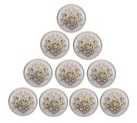 ibasenice 10pcs Metal Button Jacket Vintage Metal Buttons Sew-on Versatile Alloy Material Unique Delicate Design Easy Hand Sewing Without Burr for Shirts Dresses in Sewing Shop Home Use