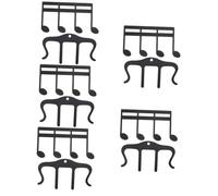ibasenice 10pcs Metal Music Book Clips Shaped Page Holder for Sheet Music Metal Note Score Clamp for Pianists Recipes and Magazines