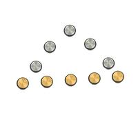 ibasenice 10pcs Metal Open Hole Plug Flute Key Plugs Sound Hole for Musician Flute Repair Parts Accessory