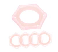 ibasenice 10pcs Microphone Protection Ring Six-corner Protective Rings for Microphones Mic Non-slip Holder Stand Accessory Protection