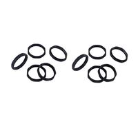 ibasenice 10pcs Microphone Rolling Protection Rings Diameter Slip Sleeve for Handheld Microphones Suitable for Ktv Conferences Stage Performances Black