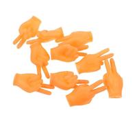 ibasenice 10pcs Mini Hands for Cats Interactive Fake Finger Gloves Pet with Realistic Touch Sensation Funny PVC Props for Teasing Kittens and Puppy Play