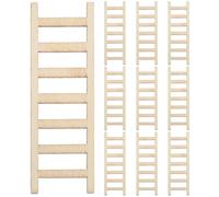 ibasenice 10pcs Miniature Wooden Ladder Set for Dollhouse Accessories, Small Micro Landscape Decor Ladder Ornament, for Fairy Garden and Vintage Dollhouse Scenes