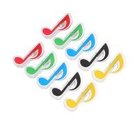 ibasenice 10pcs Music Note Clips Music Page Holders for Piano and Books Firm Grip Design for Secure Page Fixation Random Colors for Boys and Girls and Friends