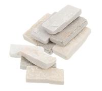 ibasenice 10pcs Natural Rock Fish Tank Decorations Turtle Basking Rocks Reptile Ledge Aquarium Landscaping Tiles Small Slices for Shrimp Habitat and Turtle Terrarium