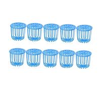 ibasenice 10pcs Parrot Feeding Basket Bird Feeder Hanging Fruit Foraging Toy for Pet Birds Finding Food in Plastic Basket