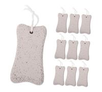ibasenice 10pcs Pet Molar Stone Chinchilla Chew Rat Grinding Rat Teeth Grinder Gerbil Chew Hamster Bunny Teeth Grinder Rabbit Quartz Sand Light Grey