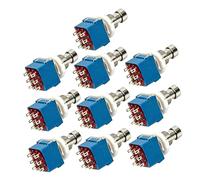 ibasenice 10pcs Pin Guitar Effects Pedal Stomp Foot Switch Metal True Bypass for Effects Pedal Box Guitar Usage