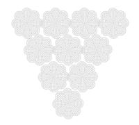 ibasenice 10pcs Plastic Mesh Quilting Sheets for DIY Crafting, Sturdy and Easy to Weave with Grid Pattern, Portable Needlepoint Canvas Sheets for Cross Stitch and Knitting Projects