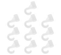 ibasenice 10pcs Rod End Brackets Heavy Duty Plastic Closet Rod Bracket Lightweight Efficient Organization White 19mm Diameter for Laundry Room and Student Dorm Closets