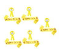 ibasenice 10pcs Shower Sash and Corsage for Fun Party Decorations Vibrant Colors for Gender Reveal and Shower Celebrations