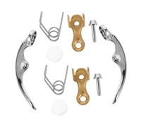 ibasenice 10pcs Silver Metal Trumpet Valve Replacement Key Kit with Springs and Screws, Precision Design for Enhanced Playing Experience, Musical Instrument Accessory for Brass Trumpets