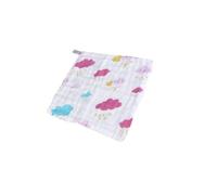 ibasenice 10pcs Six-Layers High-Density Cotton Square Towel Pack Dinosaur Pineapple Rainbow Pattern for Boys and Girls Bath Assorted Style