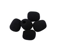 ibasenice 10pcs Small Black Lavalier Lapel Microphone Windshield Covers, Microphone Windscreens for Noise Reduction and Dust Protection, Suitable for Wireless Lavalier Mics