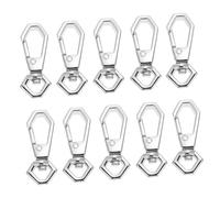 ibasenice 10pcs Small Hook Zinc Alloy Bag Shoulder Strap Buckle Diy Luggage Connecting Buckles for Bag Making
