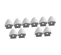 ibasenice 10pcs Snare Drum Lug Triangle Shape Plating Drum Connector Replacement for Percussion Part