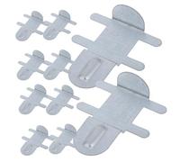 ibasenice 10Pcs Stainless Steel Cage Snap Buckles Easy Installation Clips for Small Animal Pet Cage Fastening Prevents Food Spillage Compatible with Rabbit and Guinea Pig