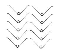 ibasenice 10Pcs Stainless Steel V Shaped Pruner Replacement Springs for Garden Shears and Clippers Reusable Springs Easy to Install Without Tools Suitable for Secateurs and Manual Pruning
