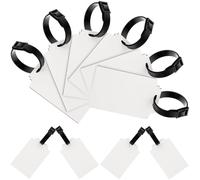 ibasenice 10pcs Sublimation Luggage Tags Blank Luggage Tags White Density Board Suitable for Travel Use Frequent Business Travelers Travelling Use Practical DIY Suitcase Labels