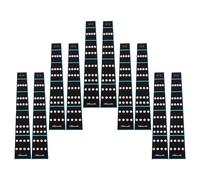 ibasenice 10pcs Violin Fingerboard Sticker Note Guide Black Phoneme Stickers for Beginner Violinist Violin Mark for Fingerboard Practice