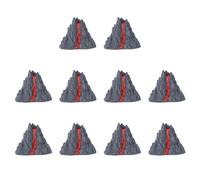 ibasenice 10pcs Volcano Model Volcanic Model Prop Educational Toy Volcano Figures Toy Volcano Cake Topper Adornment